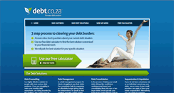 Desktop Screenshot of debt.co.za